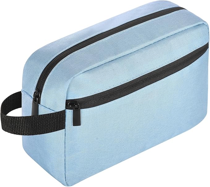 Icramsy Travel Toiletry bag Toiletry bag for women men Hanging Cosmetic bag Travel accessories for Women Men (Sky blue)