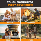 Dog Travel Bag for Supplies - Airline-Approved Backpack for Dogs - Pet Supply Organizer with Foldable Bowls & Food Containers - Pet Travel Bag - Dog Bags for Travelling with Accessories