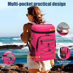 Backpack Cooler Insulated Leak Proof, Lightweight Soft Sided Cooler Backpack for Men Women, Waterproof Beach Cooler Bag Lunch Backpack for Camping Hiking Picnic Fishing Travel Outdoor