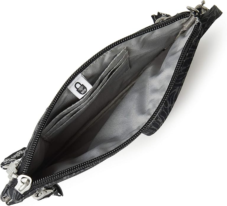 Baggallini Anti-theft RFID Currency Organizer 8"x4.25" Travel Accessory Passport Holder Money Belt Wallet w/Card Slots