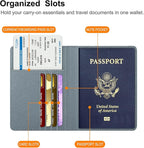 FINTIE Passport Holder, Slim Travel Wallet RFID Blocking Card Case Cover Passport Cover Protector Essentials with Credit Card Slots for Women/Men | Slim, RFID Blocking, Card Case Cover, Essentials, Credit Card Slots