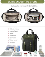 LOVEVOOK Laptop Backpack for Women Work Teacher Bag Travel Backpack, Stylish College Backpack Purse, Business Computer Laptop Bag Nurse Bags, Casual Daypack, 17 Inch