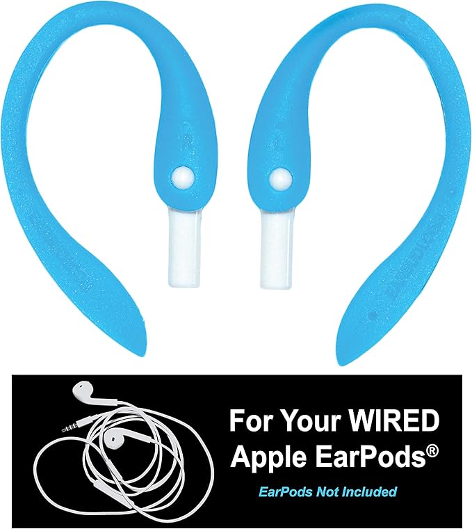 Flex - Compatible with Your Apple iPhone Wired EarPods | Attaches to Your Wired EarPods That Come Free with The Latest iPhone Models | (Blue)