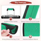Luggage Handle Wrap [6PCS] - Neoprene Luggage Identifiers Use for Suitcases & Carry on & Travel Accessories - [Grass Green-6IN/15CM] Comfort Grip Handle Cover