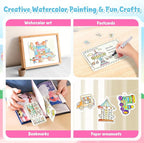 JoyCat Paint with Water Coloring Books for Toddlers, Watercolor Painting Sets for Kids Ages 3-5 4-8, Arts and Crafts Drawing Activities Toy Birthday Gifts for Boys Girls (Funfair)