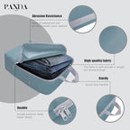 PANDA JOYS 4 Set Compression Packing Cubes Travel - Travel Accessories Expandable Packing Organizers for Carry On - Essentials Luggage Bags - Dark Blue
