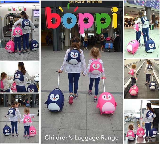 boppi - Children's Suitcase - Tiny Trekker Children's Trolley Suitcase - Boys & Girls Suitcase - Suitable as Cabin Luggage - 17 L
