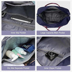 HYC00 Travel Duffel Bag,Carry-on Overnight Weekender Bags for Women,Sports Tote Gym Bag with Wet Pocket