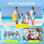 HOHOM Swim Mesh Beach Bag, Waterproof Gym Bags for Women and Men, Large Pool Bag Swimming Gear Drawstring Backpack