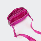 Pander Everywhere Belt Bag for Women, 5 Zipper Pockets Nylon Crossbody Fanny Pack Purse (Grape Purple)