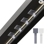 LX IntMfr. Hook and Loop Cable Ties, Self Adhesive Hook and Loop Cable Straps, Sticky-back Cord Organizer, Cable Clip, Household & Office Essentials, 40Pcs per Pack