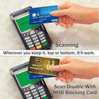 SaiTech IT 5 Pack RFID Blocking Card, Protector for Entire Wallet, Purse, and Debit Credit Cards from NFC Contactless Theft for Men & Women - PL Golden