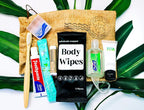 Travel Toiletry Kit with TSA Approved Essentials, 9-Piece Set & Reusable Bag