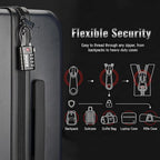 ANVIL 4 Digit Luggage Locks, TSA Locks for Luggage, Advanced TSA008 core, Alert Indicator for Your Travel Lock, Suitcase Lock. (4, Black)