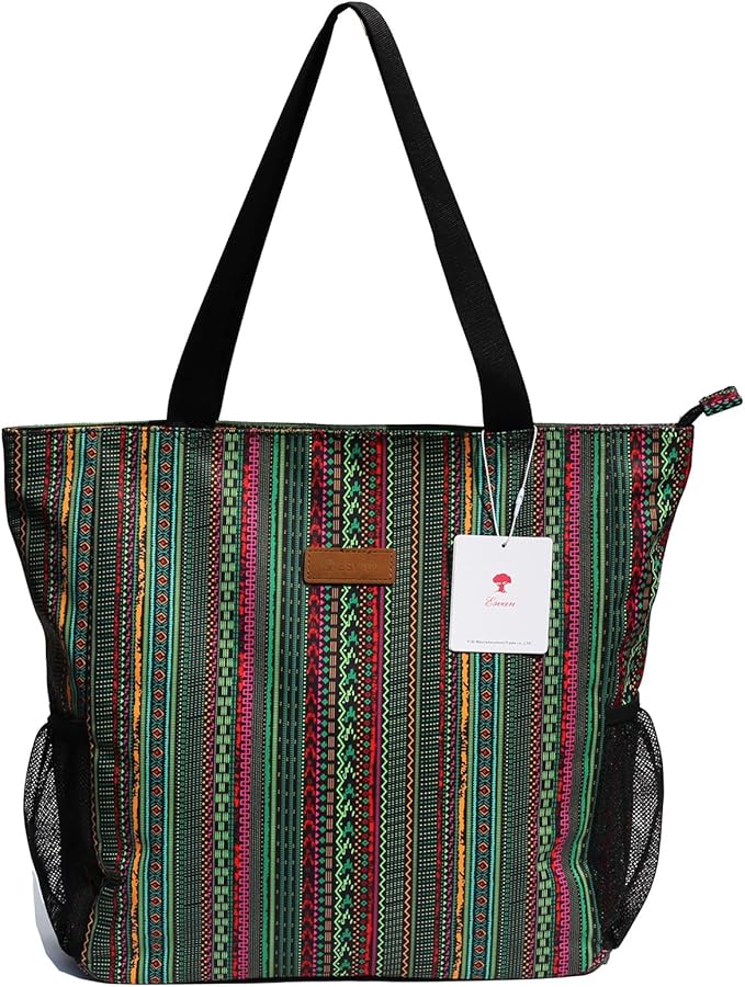 Original Floral Water Resistant Large Tote Bag Shoulder Bag for Gym Beach Travel Daily Bags Upgraded