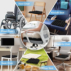Inflatable Seat Cushion - Airplane Seat Cushion for Long Flights, Stable & Firm Support for Sports & Outdoors, Stadium Bleachers, Travel & Hard Dining Chairs