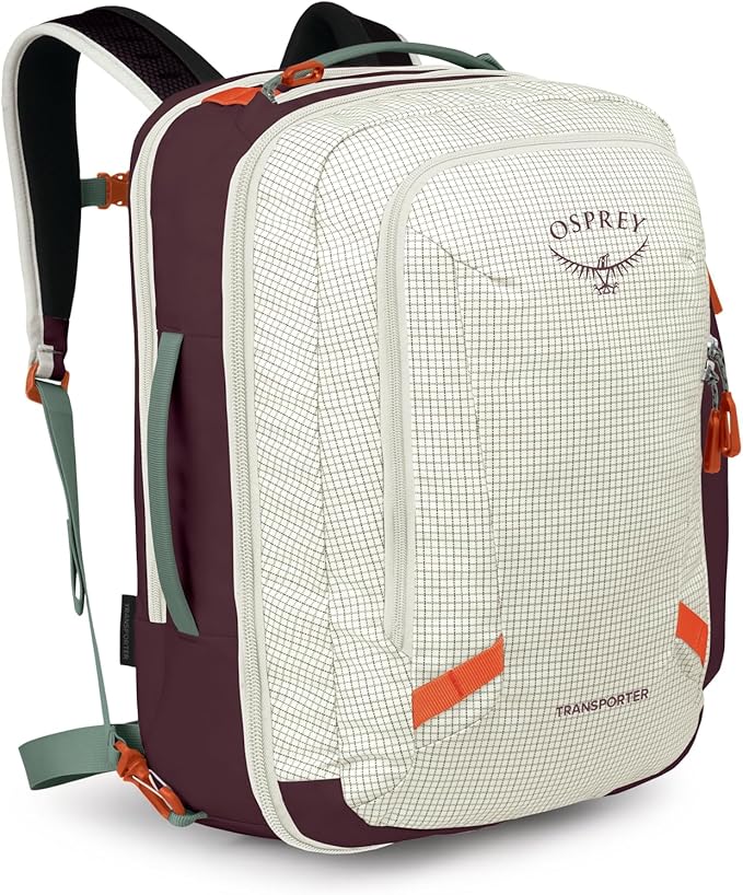 Osprey Transporter 36L Travel Pack - Carry On Backpack with Laptop Sleeve - High Storage Weekender Bag - Mystery White