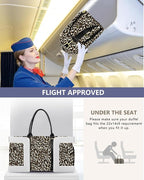 Women Weekender Travel Duffle Bag: Travel Duffel Overnight Bags with Shoe Compartment Large Carry on Tote with Toiletry Bag Weekend Traveling Yoga Gym Hospital Bag for Women with Wet Pocket Cheetah