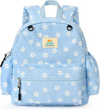 STEAMEDBUN Corduroy Toddler Backpack for Girls 2-4: Kids backpack for Boys Girls - 12 inch Preschool Kindergarten Backpacks - Floral