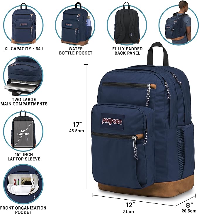 Jansport JS0A2SDD7S1 Cool Student Laptop Backpack Coconut 15 inches