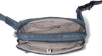 Baggallini Securtex Anti-theft Belt Bag 8.8"x5.5" Crossbody Fanny Pack for Women RFID Wallet Locking Zipper Travel Purse