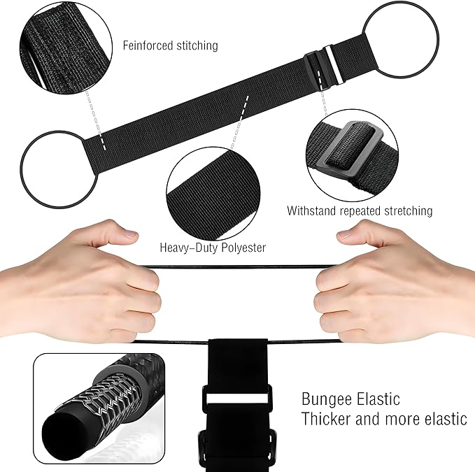 3PCS Luggage Straps,Adjustable Luggage Connector Straps with Heavy-Duty Elastic Belt to Connect Two Suitcases,Add a Bag Luggage Belt,Luggage Accessories for Travel for Securing Carry-On&Bag Essentials