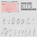 Utopia Care - Manicure Kit for Women and Men, Manicure Set with Nail Clippers or Nail Kit Includes Fingernail & Toenail Clippers,15-Pcs Pedicure Kit Stocking Stuffers with Travel Case - Purple