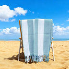 12 Pack Turkish Beach Towel 36"x71" Extra Large Beach Towels Sand Free Bath Towels Adults Lightweight Quick Dry Pool Towels Blue