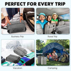 6 Pcs Travel Shoe Bags with Zipper Nylon Portable Waterproof Suitcase Shoe Organizer Packing for Golf(L,Gray)