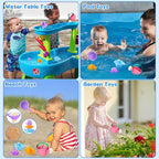 Fajiabao Baby Bath Toys for Kids Ages 1-3 Toddler Bath Toys Mold Free for 2-4 Bathtub Sand Beach Pool Water Toys for 1+ Year Old Girl Gifts 5 PCS (Color Random)