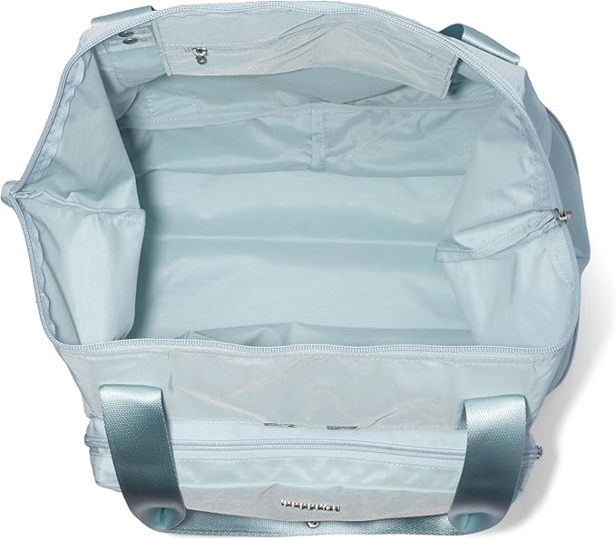 Baggallini Carryall Expandable Lightweight Travel Tote 22" Packable Folding Compact Nylon Washable Weekender w/Luggage Sleeve