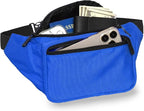 Blue Fanny Pack Belt Bag I Mens Fanny Packs for Women Fashionable - Crossbody Bag Bum bag Waist Bag Waist Pack - Hands Free for Hiking, Running, Travel, Waterproof and more