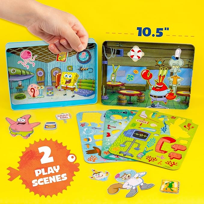 Spongebob Squarepants Magnetic Playset, 74 Magnets