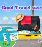 TidyFriend Sink Travel Laundry Detergent 10 ml, 32 Pack Effective Travel Detergent Packets for Sink Washing, Lightweight Must Haves Laundry Essentials