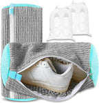 2Pcs Reusable Shoe Washing Machine Bag for Washer and Dryer:Free Up Hands, Prevent Deformation,shoe bag with Zipper Protection Design, Use for all Shoes,Sports Shoes