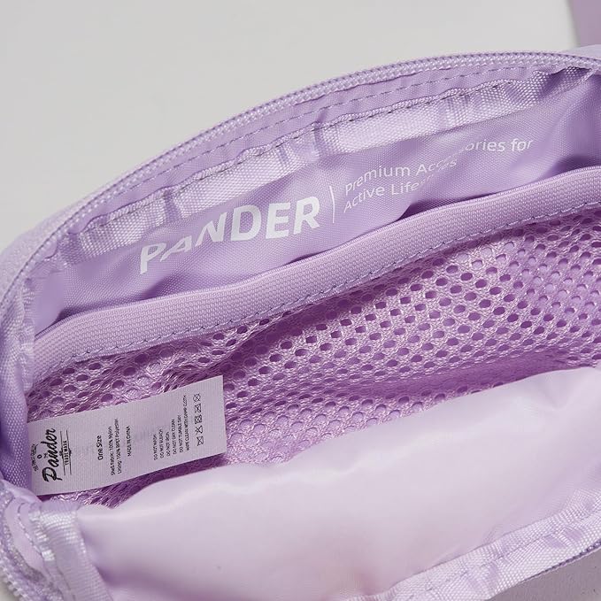 Pander Mini Belt Bag – Ultra Compact, Fits 6.7” Phone, Lipstick, Earbuds, Essentials, Small Crossbody Waist Purse, Lilac Purple