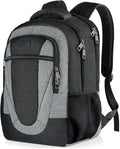BIKROD Backpack for Men and Women, Extra Large School Backpacks for Teens, Water Resistant Back Pack Fits 17 Inch Laptop, Business Anti Theft Sturdy Computer Bag Gifts, Blackgrey