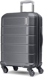 American Tourister Stratum 2.0 Expandable Hardside Luggage with Spinner Wheels, Charcoal, 3-Piece Set (20/24/28)