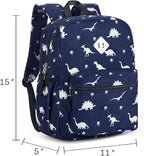 STEAMEDBUN Corduroy Kids Backpack for Boys Girls 3-8, Boys Backpack for Elementary Kindergarten - Dinosaur