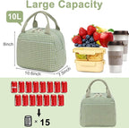 Bluboon Lunch Box for Women Cute Lunch Bag Reusable Insulated Lunch Bags Large Capacity Lunchbox Cooler for Work Picnic or Travel
