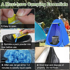 AOKE Portable Toilet Powder, Lemon 100 Pack Poo Gel for Camping Eco Absorbent Gel Liquid Waste Gelling and Deodorizing Powder, Emergency Toilet Waste Treatment for Outdoor Camping Hiking