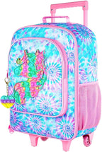 Kids Luggage for Girls, Cute Unicorn Suitcase Rolling with Wheels, Travel Carry on for Children Toddler Elementary - Pink