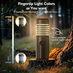 Telescopic Camping Lights,Rechargeable Camping Lantern,Portable Outdoor Tent Light,Hiking,Emergency,Fishing,Camping Essentials,IP54 Waterproof（Gray）