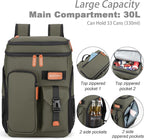 BAGPARKK Insulated Cooler Backpack,33/45 Cans Multifunctional Double Deck Leakproof Cooler Bag with Sternum Strap,Large Capacity Lightweight Travel Camping Beach Backpack