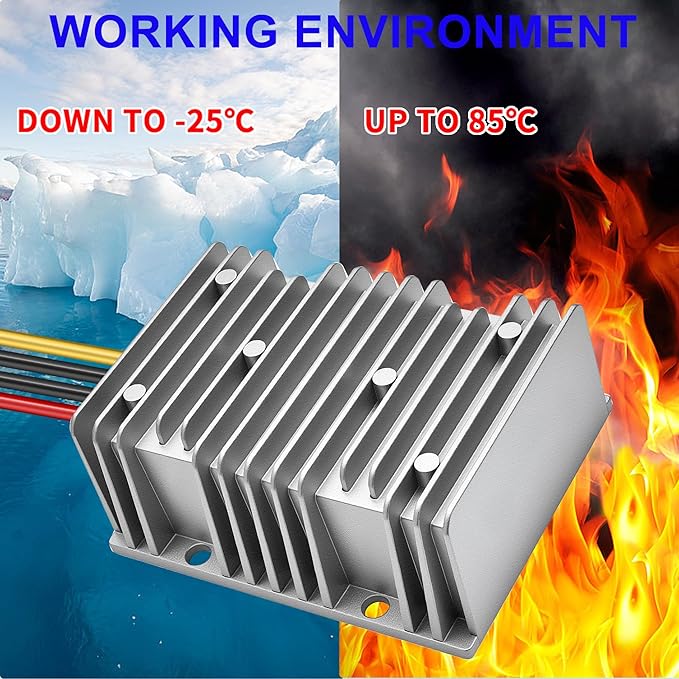 DC/DC Converter 12V Step Up to 24V, Boost Converter 20A 480W Voltage Regulator, 24Volt Power Adapter Voltage Booster,Power Supply Module Boost Transformer for Car Truck Vehicle Boat