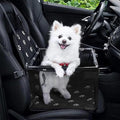 GENORTH Small Dog Car Seats for Small Dogs,Portable Puppy/Pet Car Booster Seat with Clip-On Leash and Mesh Window for Pet Up to 11 lbs