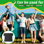 2 Pcs Security Ankle Wallet Pouch Black Ankle Wallet Stealth Tactical Nylon Leg Unisex Leg Strap Pocket for Credit Cards Travel First Aid Camping Phone