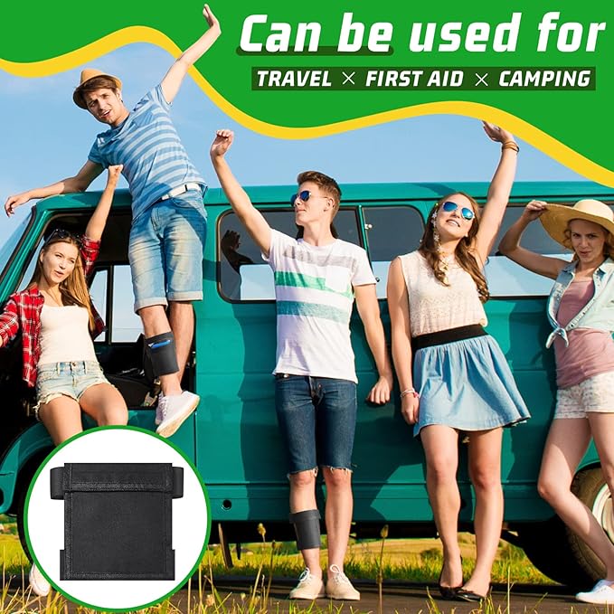 2 Pcs Security Ankle Wallet Pouch Black Ankle Wallet Stealth Tactical Nylon Leg Unisex Leg Strap Pocket for Credit Cards Travel First Aid Camping Phone