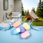 500 Sheets Colorful Disposable Soap Paper,5 Boxes Hand Cleaner Fragrance Mini Color Soap Papers for school Indoor,Outdoor,Travel,Camping Hiking,Paper Soaps for Travel,Foot and Hand Care