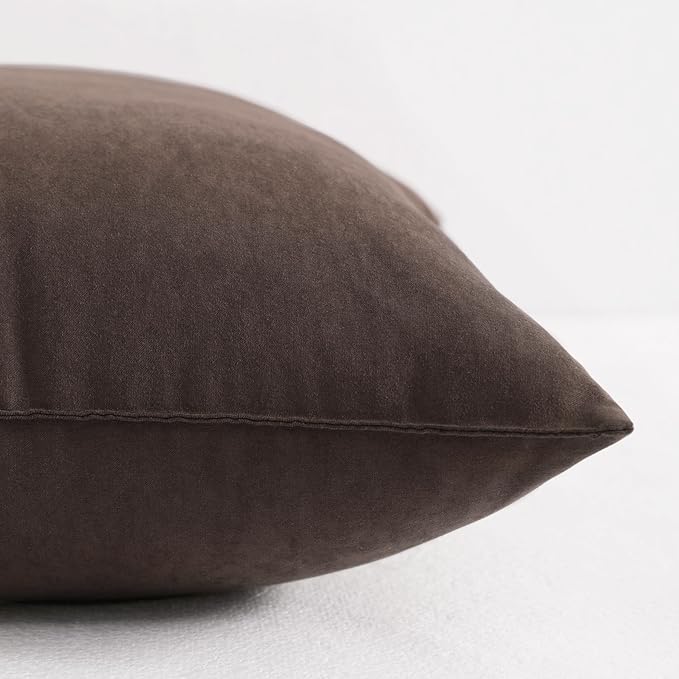 NTBAY Tiny Pillows, Down Alternative 7"x11" 100% Microfiber, Filler: 100% Polyester Mini Pillow for Travel, Pets, Soft Machine Washable Small Pillows for Neck, Wrist, Lumbar and Knee, Dark Brown